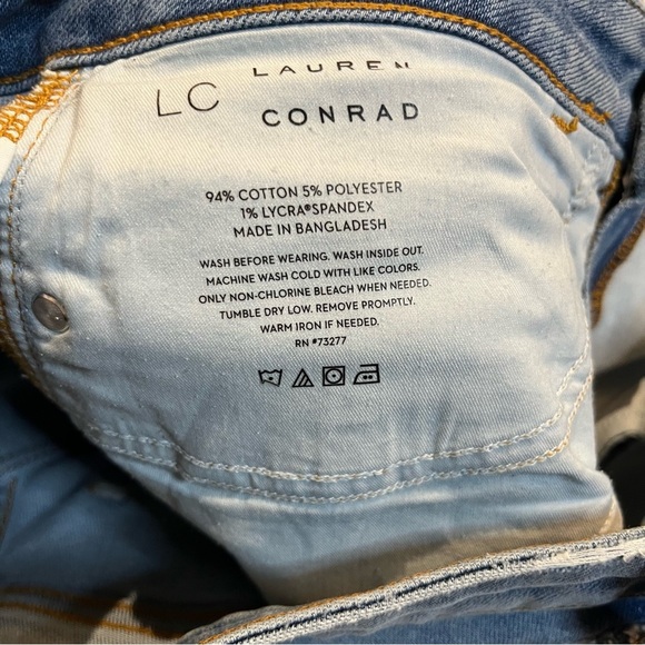 LC Lauren Conrad Women's Super High-Waisted Straight Leg Light WashJeans Size 6 - Picture 5 of 10